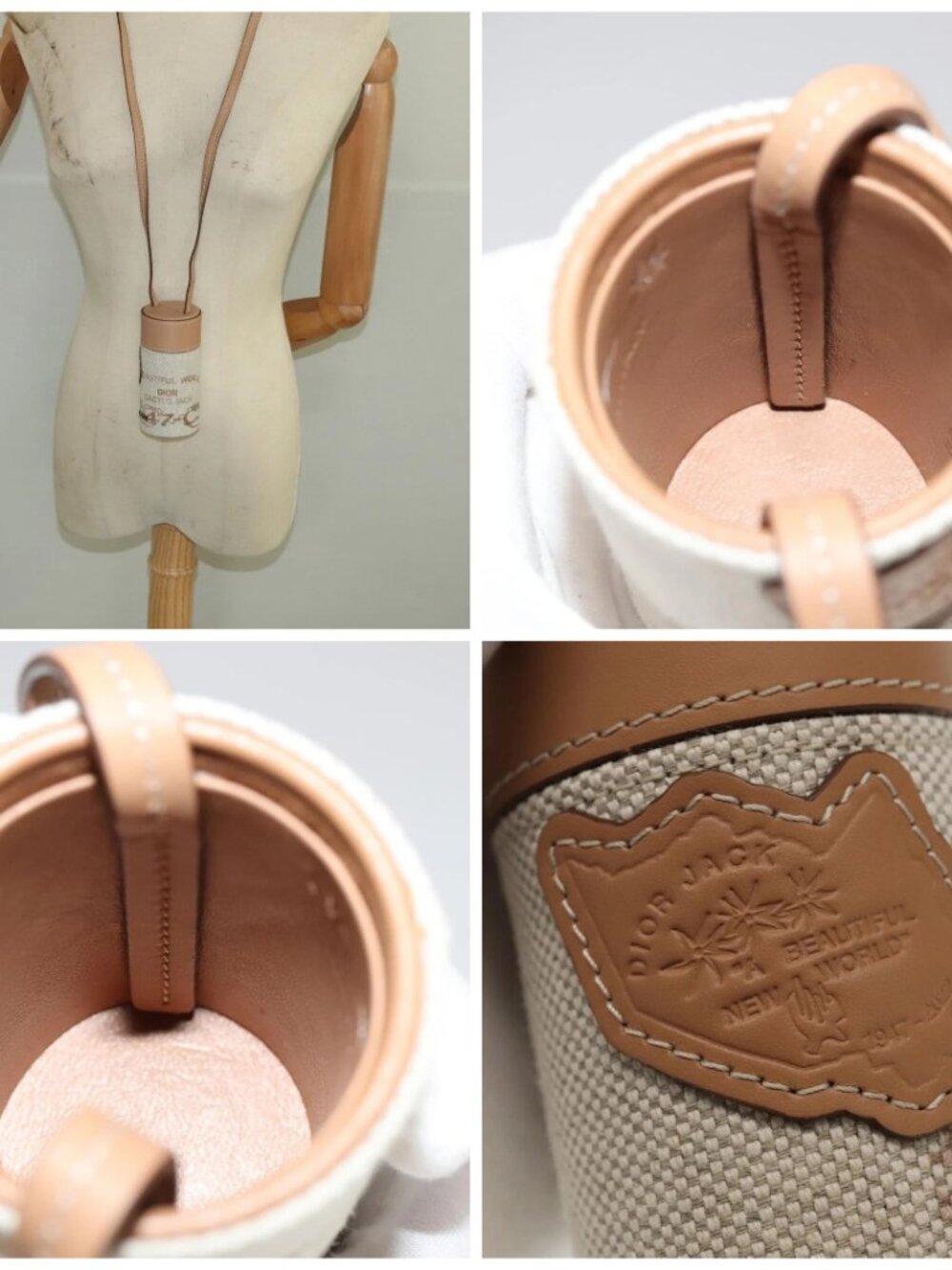 Christian Dior Roller Pouch Cactus Jack Canvas Leather Beige - Picture 15 of 15